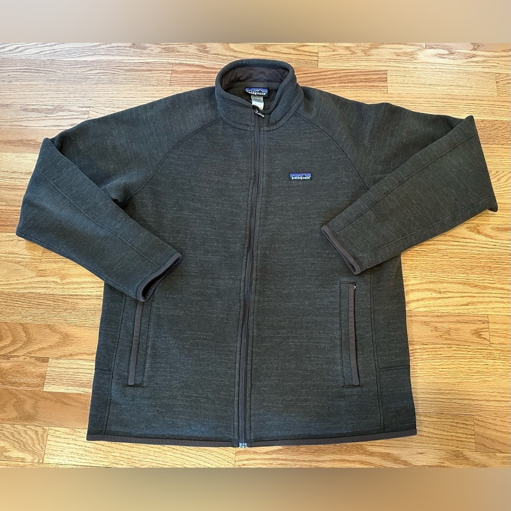 Patagonia Men’s Better Sweater Fleece Jacket Heathered Brown Size Large